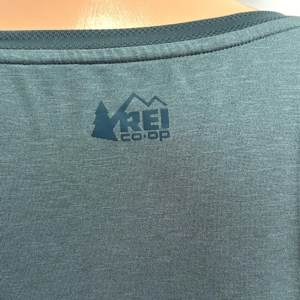 REI S Green Top Ventilated Mesh Panels Gorpcore Activewear Trail Casual Outdoor - Picture 16 of 17
